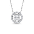 Load image into Gallery viewer, Diamond 1/3 Ct.Tw. Round Fashion Pendant in 14K White Gold