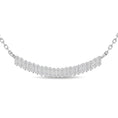 Load image into Gallery viewer, Diamond 1/6 Ct.Tw. Baguette Fashion Necklace in 14K White Gold