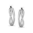 Load image into Gallery viewer, Diamond Fashion earrings 1/5 ct tw in 10K White Gold
