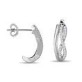 Load image into Gallery viewer, Diamond Fashion earrings 1/5 ct tw in 10K White Gold