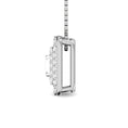 Load image into Gallery viewer, Diamond 1/4 Ct.Tw. Round and Baguette Fashion Pendant in 10K White Gold