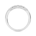 Load image into Gallery viewer, Diamond 1/4 Ct.Tw. Round and Baguette Fashion Ring in 10K White Gold