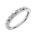 Load image into Gallery viewer, Diamond 1/6 ct tw Anniversary Ring in 14K White Gold