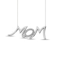Load image into Gallery viewer, Diamond 1/20 ct tw Mom Necklace in Sterling Silver