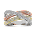 Load image into Gallery viewer, Diamond 1 ct tw Fashion Ring in 14K Three Tone Gold