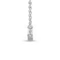 Load image into Gallery viewer, Diamond Round Cut Bar Fashion Necklace 1/6 ct tw in 10K White Gold