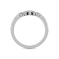 Load image into Gallery viewer, 10KT WHITE GOLD 1/8CT TW DIAMOND CHEVRON BAND