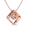Load image into Gallery viewer, Diamond 1/4 Ct.Tw. Square Shape Pendant in 14K Rose Gold