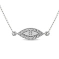 Load image into Gallery viewer, Diamond 1/10 ct tw Round Cut Fashion Necklace in 10K White Gold