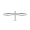 Load image into Gallery viewer, Diamond 1/20 ct tw Cross Ring in 10K White Gold