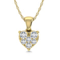 Load image into Gallery viewer, Diamond 1/6 Ct.Tw. Heart Pendant in 10K Yellow Gold