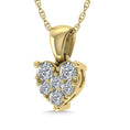 Load image into Gallery viewer, Diamond 1/6 Ct.Tw. Heart Pendant in 10K Yellow Gold