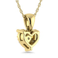 Load image into Gallery viewer, Diamond 1/6 Ct.Tw. Heart Pendant in 10K Yellow Gold