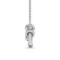 Load image into Gallery viewer, Diamond 1/20 Ct.Tw. Paper Clip Necklace in 925 Silver