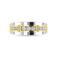 Load image into Gallery viewer, Diamond 1/2 Ct.Tw.Mens Wedding Band in 14K Two Tone Gold