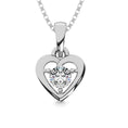 Load image into Gallery viewer, Diamond 1/50 Ct.Tw. Heart Pendant in Sterling Silver