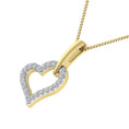 Load image into Gallery viewer, 10K Yellow Gold 1/10 Ct.Tw. Diamond Heart Pendant