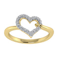 Load image into Gallery viewer, 10K Yellow Gold 1/6 Ct.Tw. Diamond Heart Ring