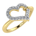 Load image into Gallery viewer, 10K Yellow Gold 1/6 Ct.Tw. Diamond Heart Ring