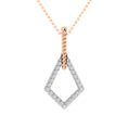 Load image into Gallery viewer, 10K Two Tone Gold 1/10 Ct.Tw. Diamond Fashion Pendant