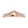 Load image into Gallery viewer, 14K Rose Gold 1/3 Ct.Tw. Diamond Chevron Band