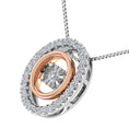 Load image into Gallery viewer, 10K Two Tone 1/5 Ct Ct.Tw. Diamond Oval Shape Shimmering Pendant