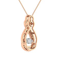 Load image into Gallery viewer, 10K Rose Gold 1/5 Ct.Tw. Diamond Shimmering Pendant