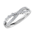 Load image into Gallery viewer, 10K White Gold 1/2 Ct Ct.Tw. Diamond Crossover Ring
