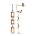 Load image into Gallery viewer, Diamond 1/6 Ct.Tw. Danglers Earrings in 10K Rose Gold
