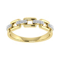 Load image into Gallery viewer, 10K Yellow Gold 1/8 Ct.Tw. Diamond Cuban Link Fashion Ring
