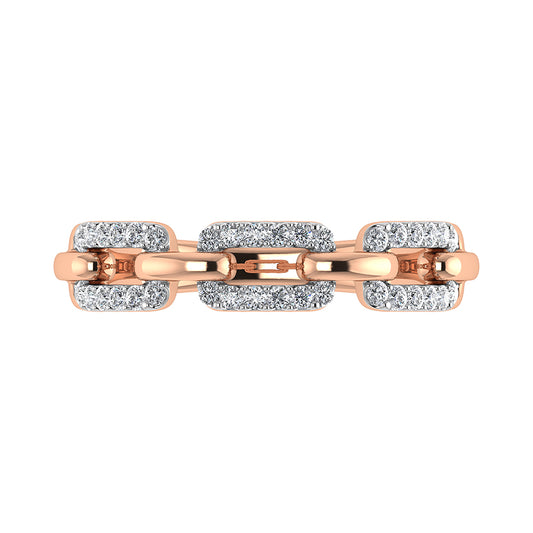 10K Rose Gold 1/4 Ct.Tw. Diamond Fashion Ring