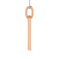 Load image into Gallery viewer, 10K Pink Gold 1/6 Ct.Tw. Round Diamond Paper Clip Pendant