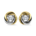 Load image into Gallery viewer, Diamond 1/6 Ct.Tw. Stud Earrings in 10K Two Tone