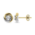 Load image into Gallery viewer, Diamond 1/6 Ct.Tw. Stud Earrings in 10K Two Tone