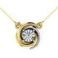 Load image into Gallery viewer, Diamond 1/10 Ct.Tw. Fashion Necklace in 10K Two Tone