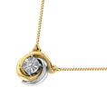 Load image into Gallery viewer, Diamond 1/10 Ct.Tw. Fashion Necklace in 10K Two Tone