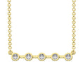 Load image into Gallery viewer, 10K Yellow Gold 1/5 Ct.Tw. Diamond Fashion Necklace