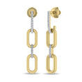 Load image into Gallery viewer, Diamond 1/10 Ct.Tw. Fashion Earrings in 10K Yellow Gold
