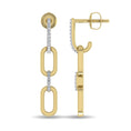 Load image into Gallery viewer, Diamond 1/10 Ct.Tw. Fashion Earrings in 10K Yellow Gold