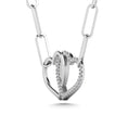 Load image into Gallery viewer, Diamond 1/20 Ct.Tw. Double Heart Pendant in 925 Silver