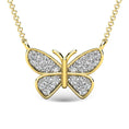 Load image into Gallery viewer, Diamond 1/10 Ct.Tw. Butterfly Pendant in 10K Yellow Gold