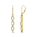 Load image into Gallery viewer, 10K Yellow Gold Diamond 1/20 Ct.Tw. Fashion Earrings