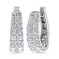 Load image into Gallery viewer, Diamond 1 Ct.Tw. Hoop Earrings in 14K White Gold