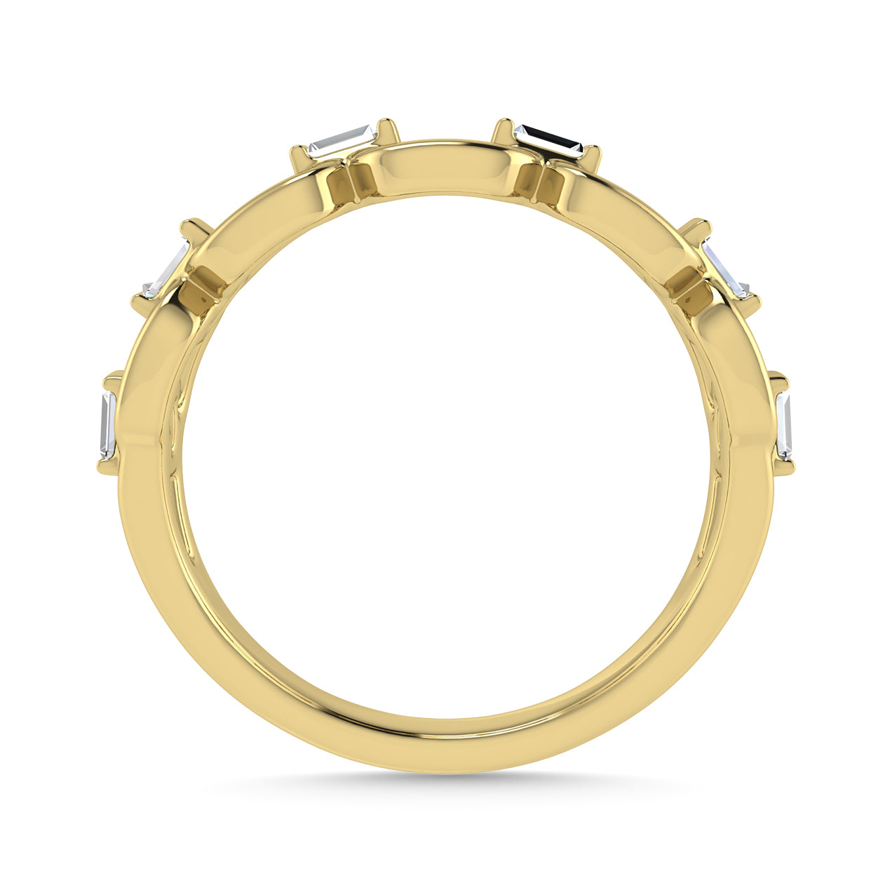 Diamond 1/8 Ct.Tw. Fashion Ring in 10K Yellow Gold
