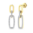 Load image into Gallery viewer, Diamond 1/4 Ct.Tw. Danglers Earrings in 10K Two Tone