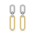 Load image into Gallery viewer, Diamond 1/5 Ct.Tw. Hoop Earrings in 10K Two Tone