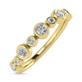 Load image into Gallery viewer, Diamond 1/5 Ct.Tw. Stack Band in 10K Yellow Gold