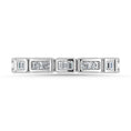 Load image into Gallery viewer, Diamond 1/5 Ct.Tw. Round and Straight Baguette Stack Band in 14K White Gold
