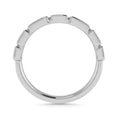 Load image into Gallery viewer, Diamond 1/5 Ct.Tw. Round and Straight Baguette Stack Band in 14K White Gold