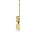 Load image into Gallery viewer, 10K Yellow Gold Diamond 1/10 Ct.Tw. Interlinked Circle Fashion Necklace